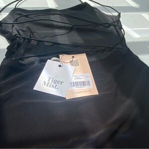 Tiger Mist Black Backless Dress